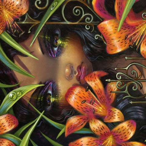 The Language of Flowers 5 - Jasmine Becket-Griffith 500 Jigsaw Puzzle 3D Modell