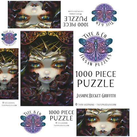 The Language of Flowers 6 - Jasmine Becket-Griffith 1000 Jigsaw Puzzle box 3D Modell