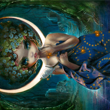 The Moon - Jasmine Becket-Griffith 1000 Jigsaw Puzzle 3D Modell