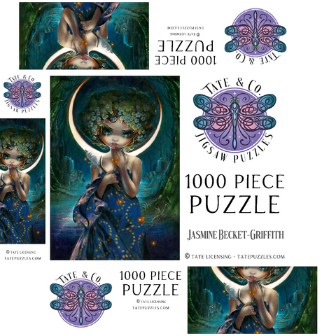 The Moon - Jasmine Becket-Griffith 1000 Jigsaw Puzzle box 3D Modell