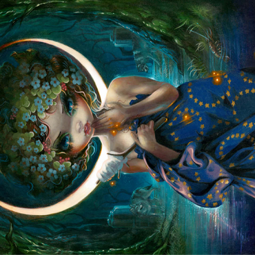 The Moon - Jasmine Becket-Griffith 100 Jigsaw Puzzle 3D Modell