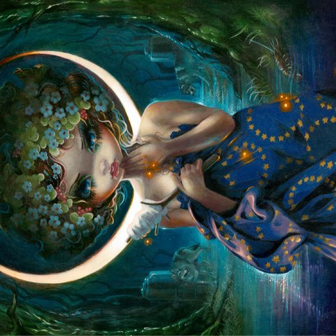 The Moon - Jasmine Becket-Griffith 100 Jigsaw Puzzle 3D Modell