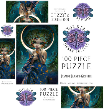 The Moon - Jasmine Becket-Griffith 100 Jigsaw Puzzle box 3D Modell