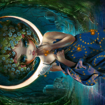 The Moon - Jasmine Becket-Griffith 500 Jigsaw Puzzle 3D Modell