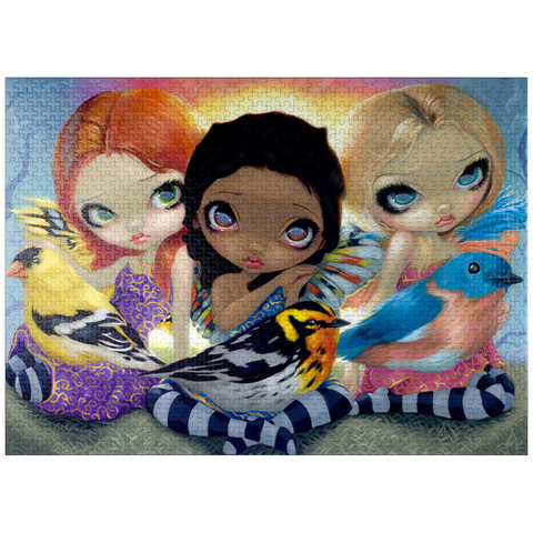 puzzleplate Three Little Birds - Jasmine Becket-Griffith 1000 Jigsaw Puzzle