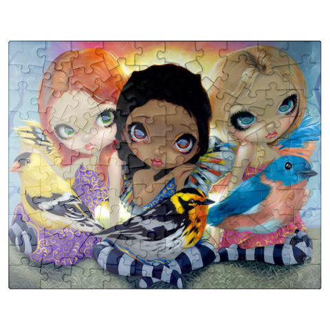 puzzleplate Three Little Birds - Jasmine Becket-Griffith 100 Jigsaw Puzzle
