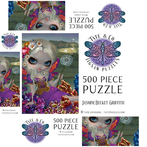 Three Wishes Fairy - Jasmine Becket-Griffith 500 Jigsaw Puzzle box 3D Modell
