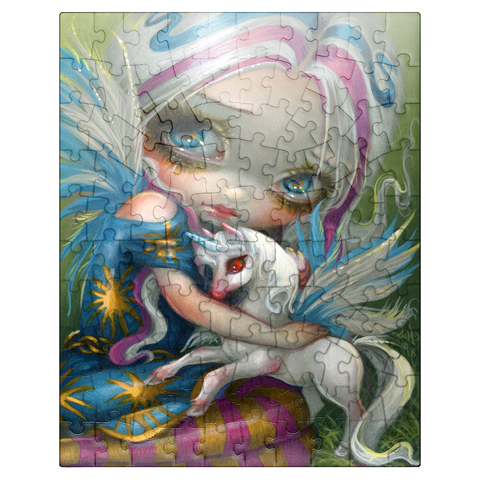 puzzleplate Twilight Delight Fairy with Unicorn - Jasmine Becket-Griffith 100 Jigsaw Puzzle