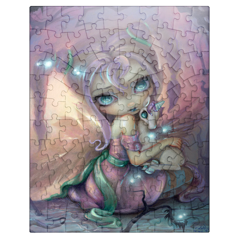 puzzleplate Unicorn Sunset Fairy - Jasmine Becket-Griffith 100 Jigsaw Puzzle