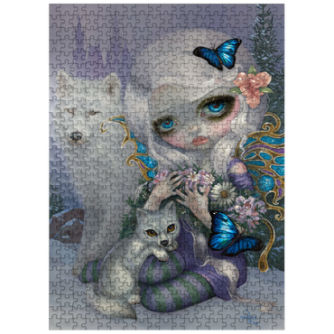 puzzleplate Winter Fairy with Wolves - Jasmine Becket-Griffith 500 Jigsaw Puzzle