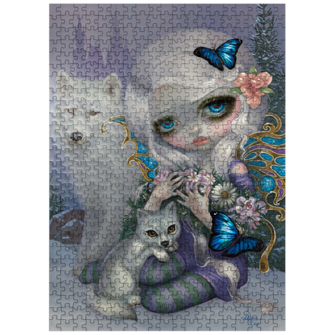 puzzleplate Winter Fairy with Wolves - Jasmine Becket-Griffith 500 Jigsaw Puzzle