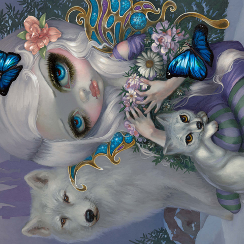 Winter Fairy with Wolves - Jasmine Becket-Griffith 500 Jigsaw Puzzle 3D Modell