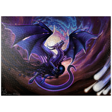 puzzleplate Dark Star Dragon - Carla Morrow 1000 Jigsaw Puzzle