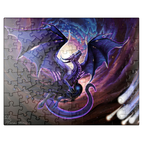 puzzleplate Dark Star Dragon - Carla Morrow 100 Jigsaw Puzzle