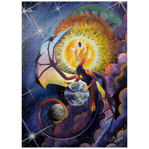 puzzleplate All that Is Dragon - Carla Morrow 1000 Jigsaw Puzzle