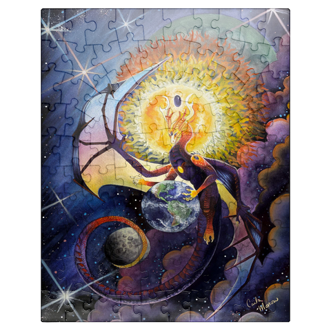 puzzleplate All that Is Dragon - Carla Morrow 100 Jigsaw Puzzle