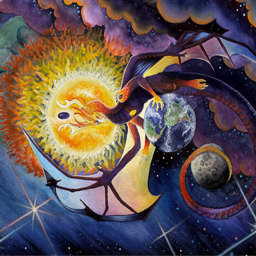 All that Is Dragon - Carla Morrow 100 Jigsaw Puzzle 3D Modell