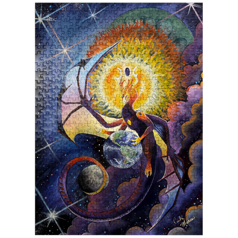 puzzleplate All that Is Dragon - Carla Morrow 500 Jigsaw Puzzle