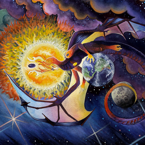 All that Is Dragon - Carla Morrow 500 Jigsaw Puzzle 3D Modell