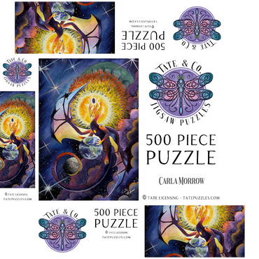 All that Is Dragon - Carla Morrow 500 Jigsaw Puzzle box 3D Modell