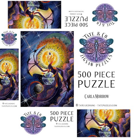 All that Is Dragon - Carla Morrow 500 Jigsaw Puzzle box 3D Modell