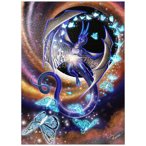 puzzleplate Chaos of Creation Dragon - Carla Morrow 1000 Jigsaw Puzzle