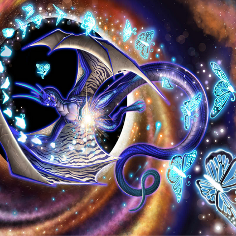 Chaos of Creation Dragon - Carla Morrow 100 Jigsaw Puzzle 3D Modell