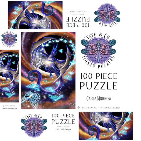 Chaos of Creation Dragon - Carla Morrow 100 Jigsaw Puzzle box 3D Modell