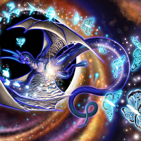 Chaos of Creation Dragon - Carla Morrow 500 Jigsaw Puzzle 3D Modell