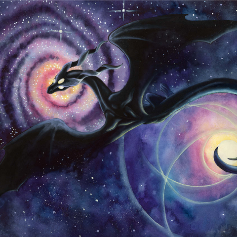 Mistress of Infinity Dragon - Carla Morrow 1000 Jigsaw Puzzle 3D Modell