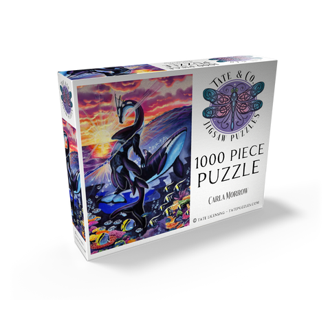 Ocean's Sunrise Orca - Carla Morrow 1000 Jigsaw Puzzle box view2