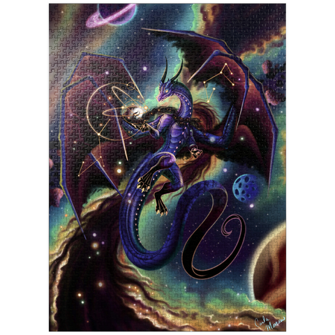 puzzleplate Strength of Light Dragon - Carla Morrow 1000 Jigsaw Puzzle