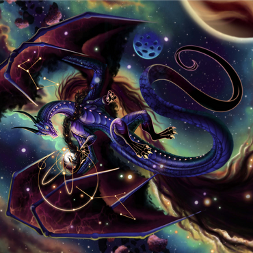 Strength of Light Dragon - Carla Morrow 1000 Jigsaw Puzzle 3D Modell