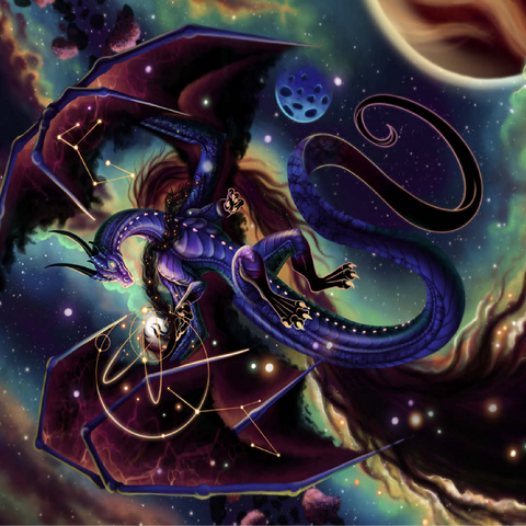 Strength of Light Dragon - Carla Morrow 100 Jigsaw Puzzle 3D Modell