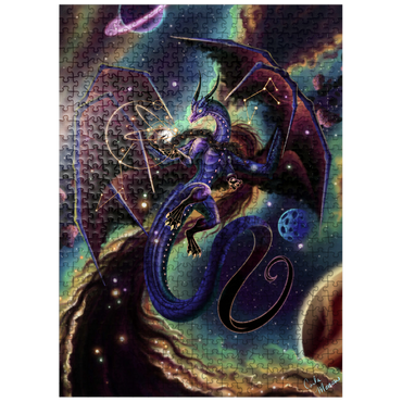 puzzleplate Strength of Light Dragon - Carla Morrow 500 Jigsaw Puzzle