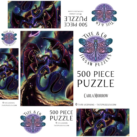 Strength of Light Dragon - Carla Morrow 500 Jigsaw Puzzle box 3D Modell