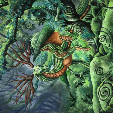 Hidden Guardian Dragon - Carla Morrow 1000 Jigsaw Puzzle 3D Modell