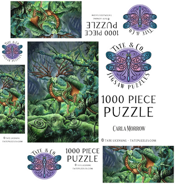 Hidden Guardian Dragon - Carla Morrow 1000 Jigsaw Puzzle box 3D Modell