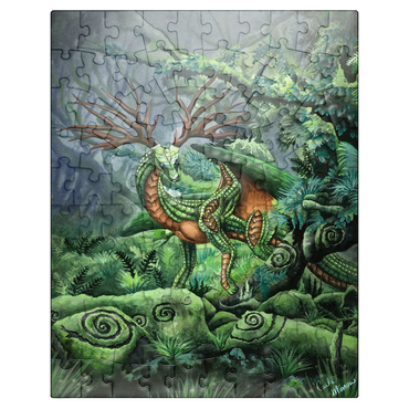 puzzleplate Hidden Guardian Dragon - Carla Morrow 100 Jigsaw Puzzle