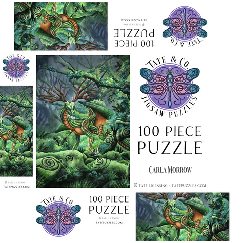 Hidden Guardian Dragon - Carla Morrow 100 Jigsaw Puzzle box 3D Modell