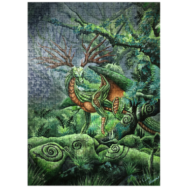 puzzleplate Hidden Guardian Dragon - Carla Morrow 500 Jigsaw Puzzle