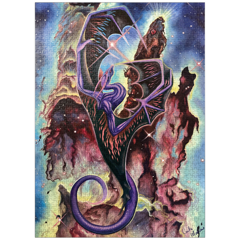 puzzleplate Pillars of Creation Space Dragon - Carla Morrow 1000 Jigsaw Puzzle