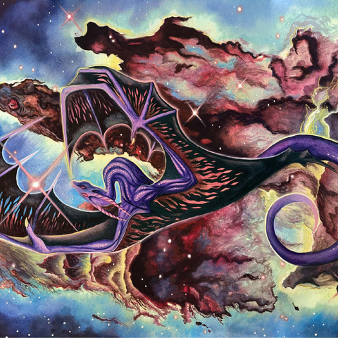 Pillars of Creation Space Dragon - Carla Morrow 100 Jigsaw Puzzle 3D Modell