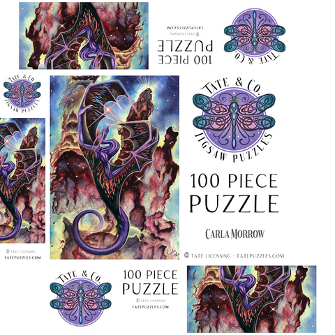 Pillars of Creation Space Dragon - Carla Morrow 100 Jigsaw Puzzle box 3D Modell
