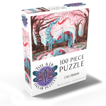 Cherry Blossom Dragon - Carla Morrow 100 Jigsaw Puzzle box view2