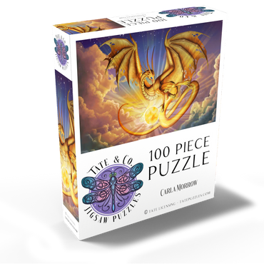 Dawning Flight Sun Dragon - Carla Morrow 100 Jigsaw Puzzle box view2