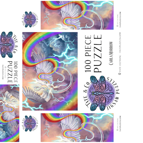Light Weaver Rainbow Dragon - Carla Morrow 100 Jigsaw Puzzle box 3D Modell