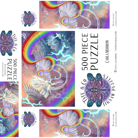 Light Weaver Rainbow Dragon - Carla Morrow 500 Jigsaw Puzzle box 3D Modell