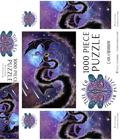Night Weaver Dragon - Carla Morrow 1000 Jigsaw Puzzle box 3D Modell