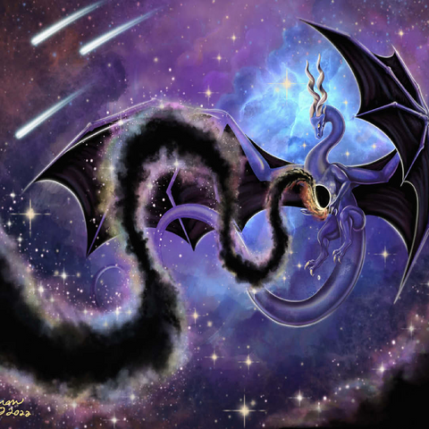 Night Weaver Dragon - Carla Morrow 100 Jigsaw Puzzle 3D Modell